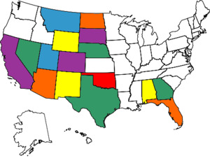 2013 States Traveled In Map